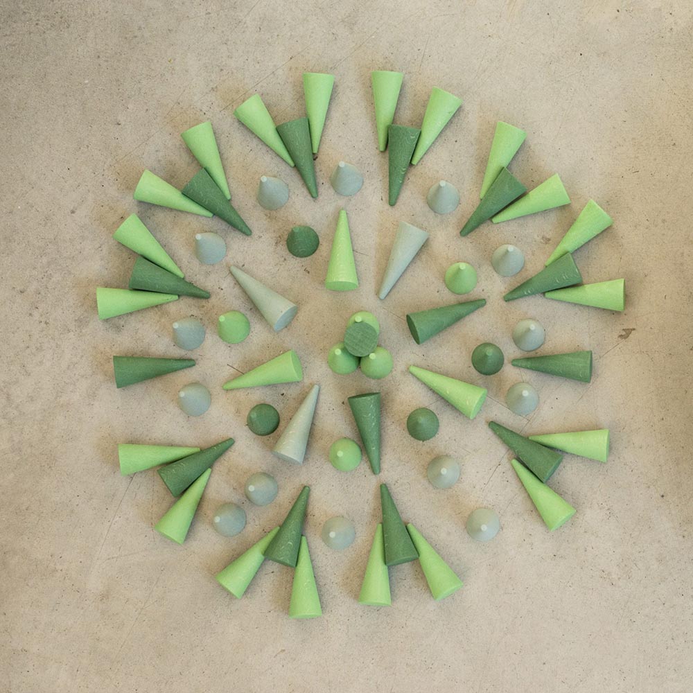 Mandala Green Cone
