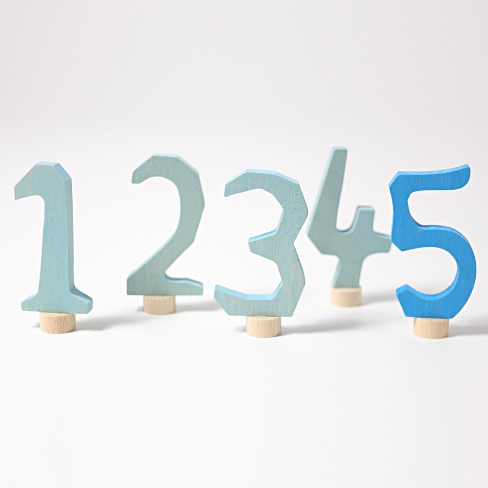 Blue Decorative Numbers 1-5