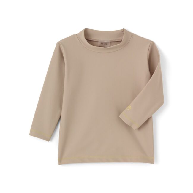חולצת בגד ים צבע חול  – Baines