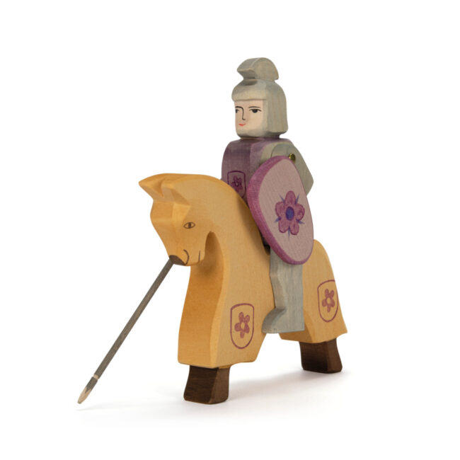 אביר עם פרח רוכב על סוס צהוב  – Ostheimer