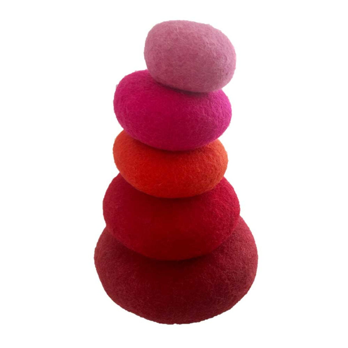 Papoose Felt Stacking Set 5 pc - Red