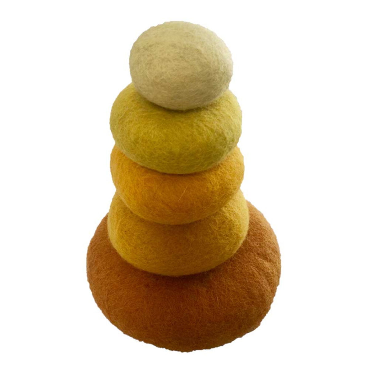 Papoose Felt Stacking Set 5 pc - Yellow