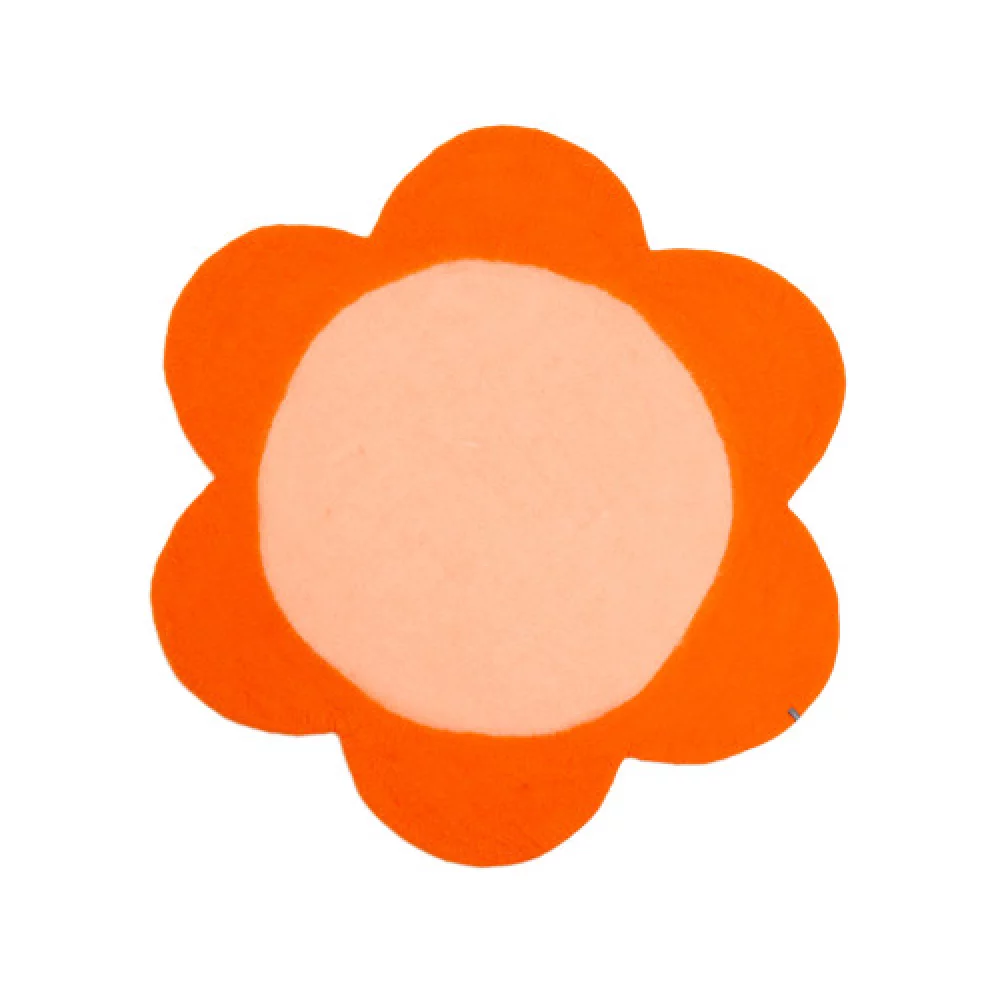 Pure orange - Blush Daisy Rug