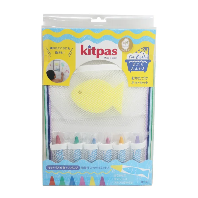 גירי שעוות אורז לאמבטיה 6 צבעים וספוג – Kitpas