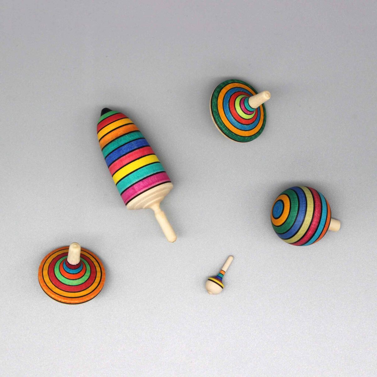 Spinning Top Learning Set Striped in Box