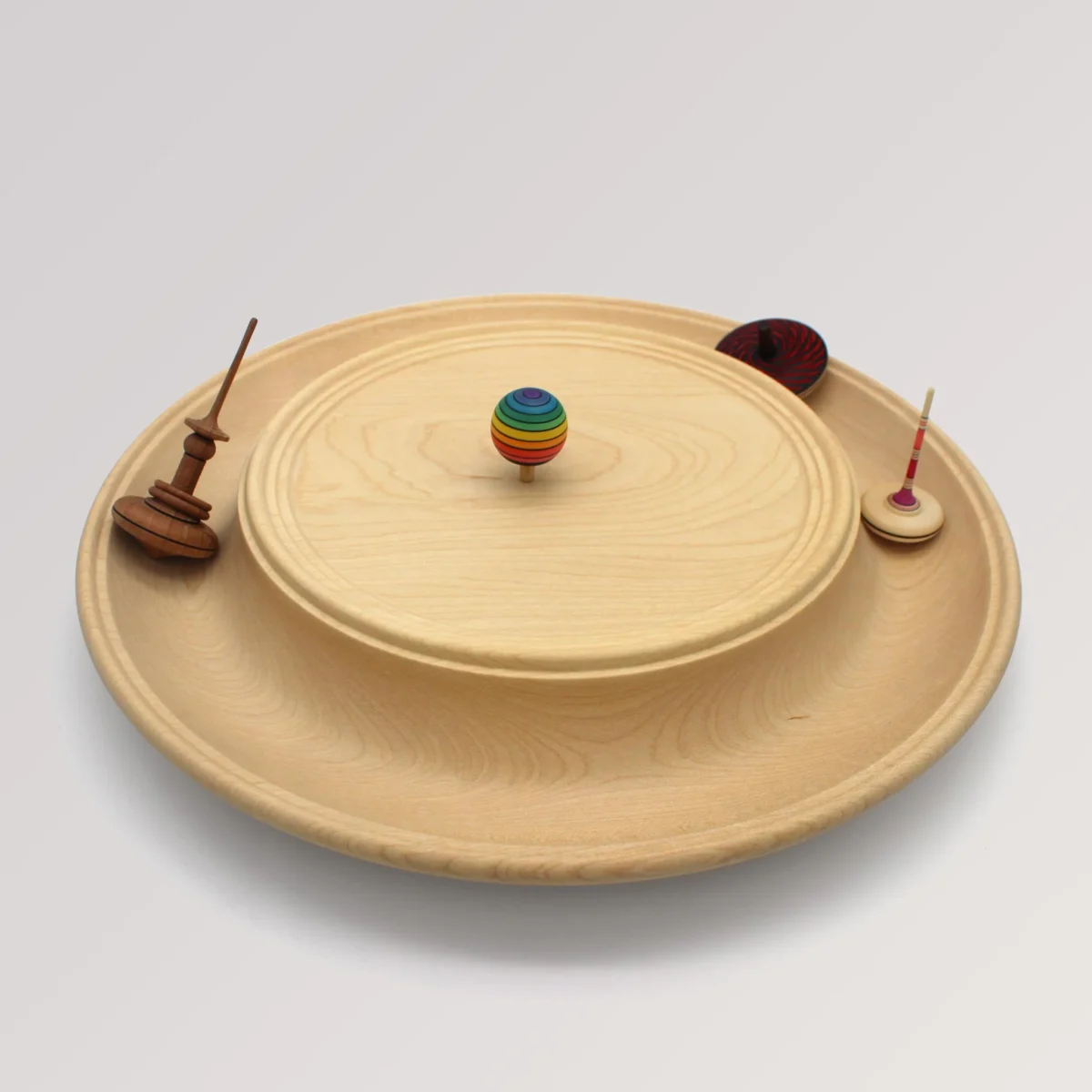 spinning top 40cm maple