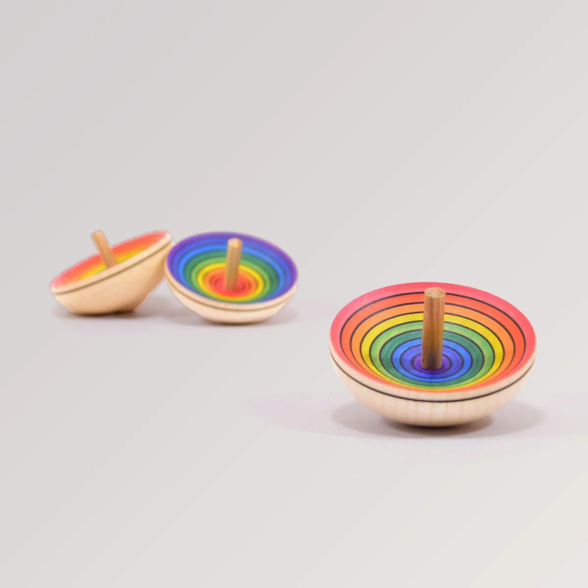 spinning top UFO rainbow