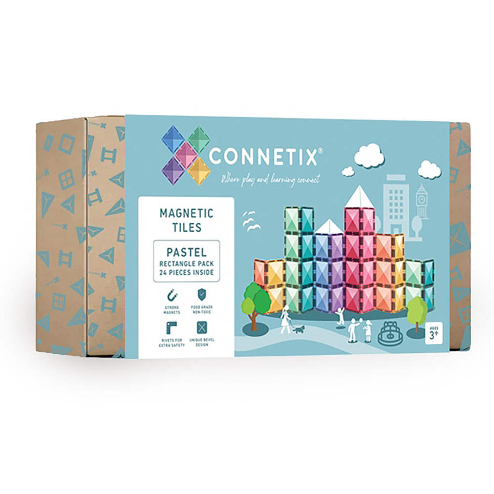 ריבועים מחוברים - פסטל - Connetix