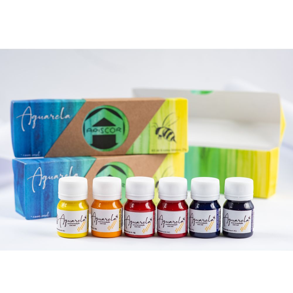 סט צבעי מים  - Apiscor