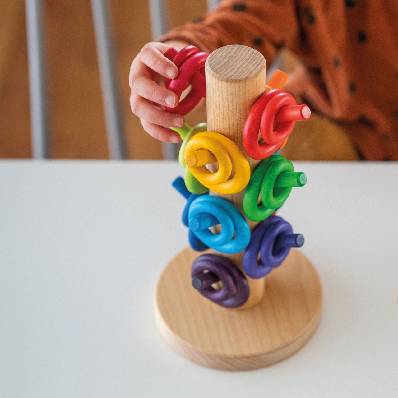 Sorting Helper Building Rings Rainbow3