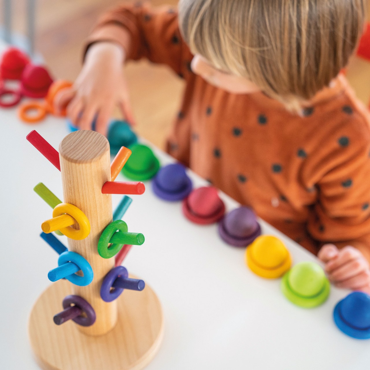 Sorting Helper Building Rings Rainbow5