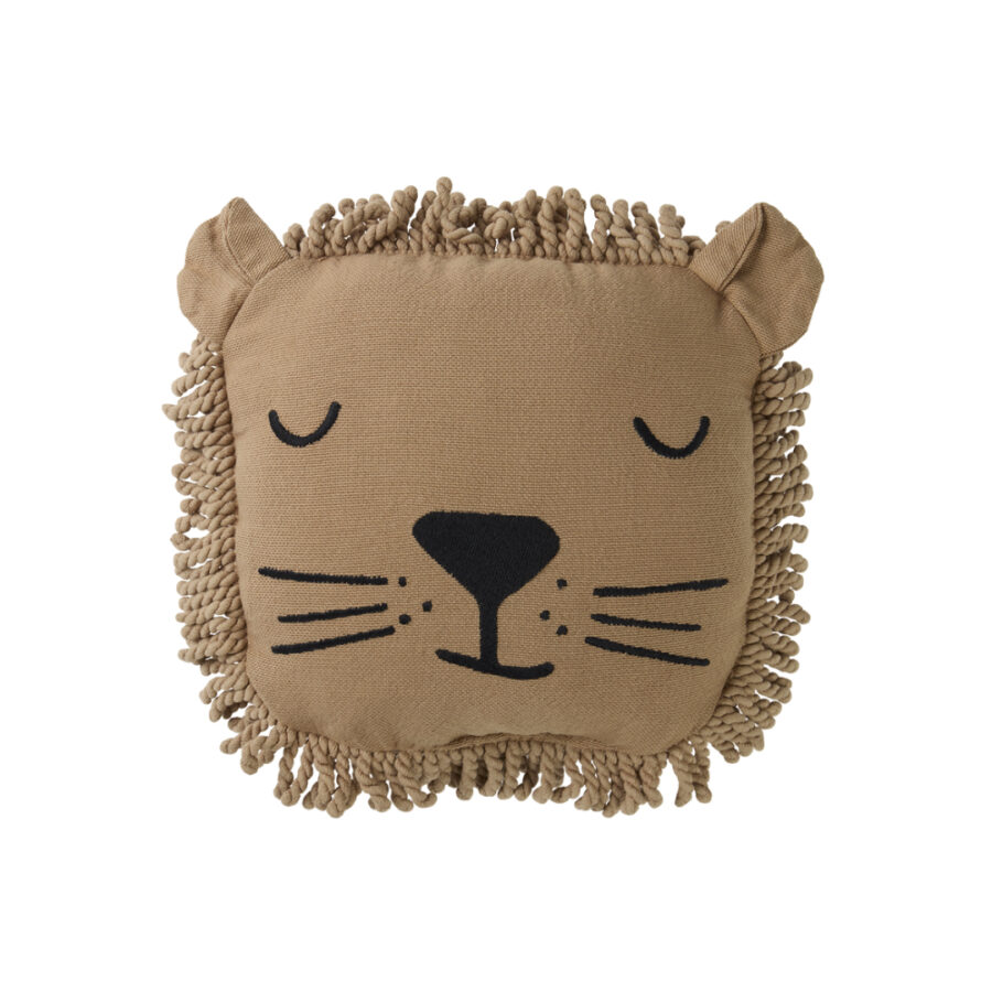 Landscape Lion Face Embroidery Cushion Nobodinoz 1.jpg