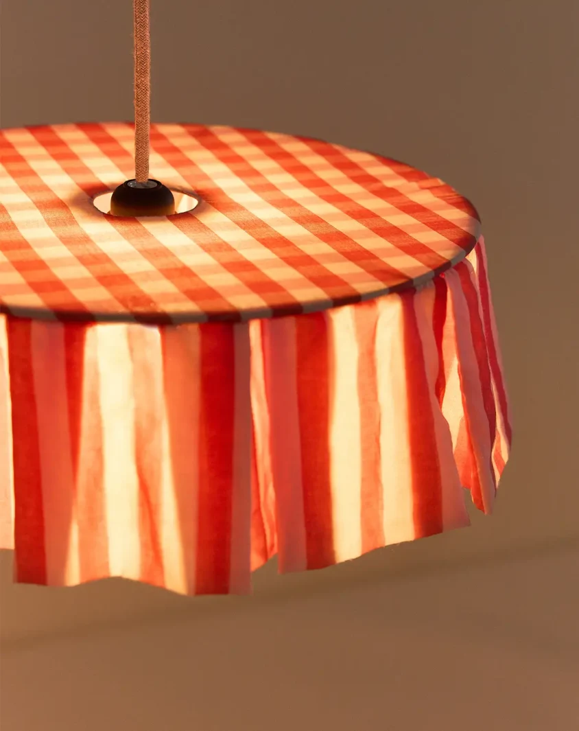 Vibes Lampshade Diameter 40cm Red Stripes Nobodinoz 4 8435574935632 2 1.webp