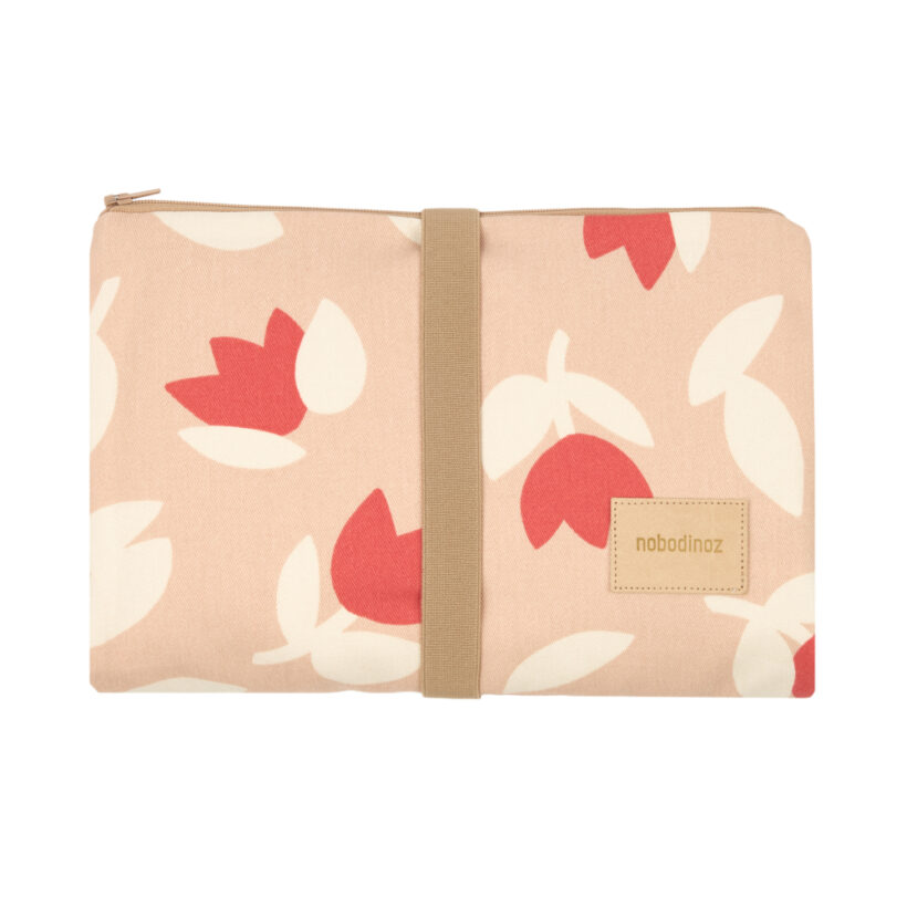 Hyde Park Waterproof Changing Pad Red Tulips Nobodinoz 1 8435574937582 2.jpg