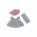 Dinkum Doll Petal Picnic Outfit Set Teal Medium