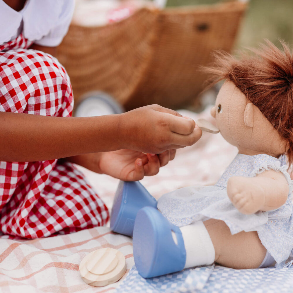 Dinkum Doll Petal Picnic Outfit Set Teal3 Medium