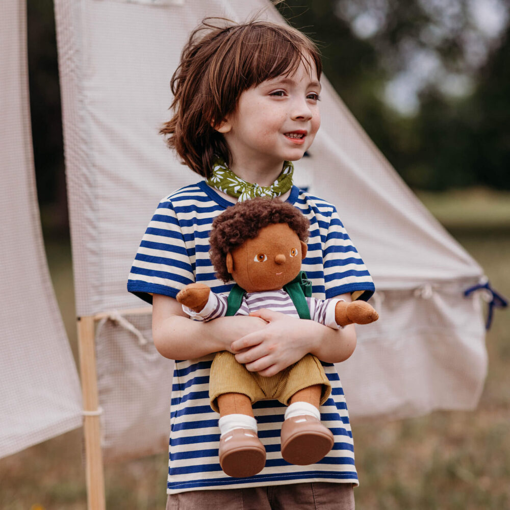 Dinkum Doll Rambler Outfit Set Mustard3 Medium