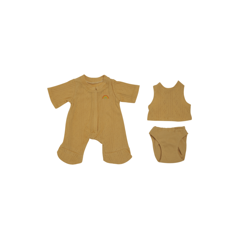Dinkum Dolls Pointelle Pj Set Honey