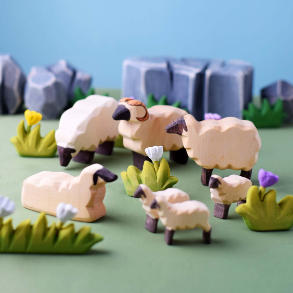 Flock Of Sheep Set~4282