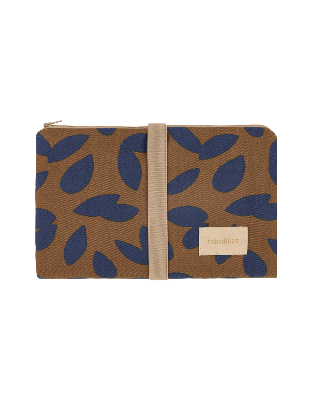 Hyde Park Changing Pad Blue Leaves Nobodinoz 1