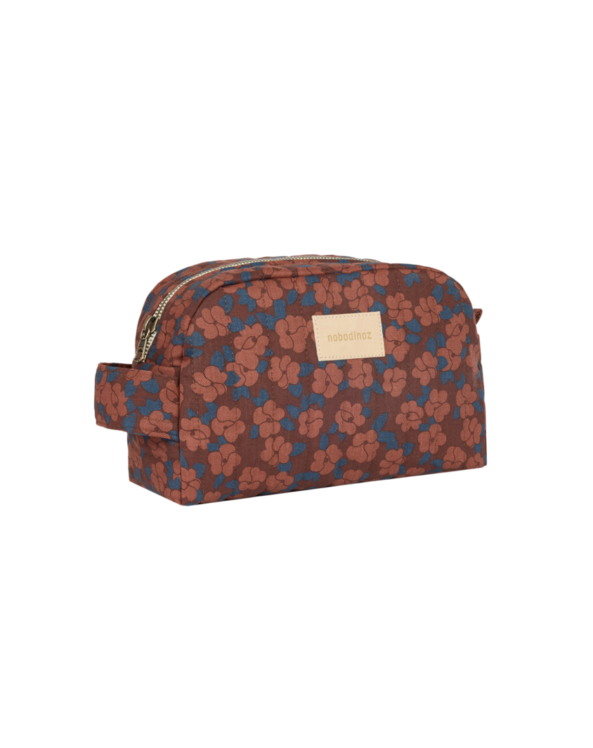 Hyde Park Vanity Case Maroon Poppies Nobodinoz 1