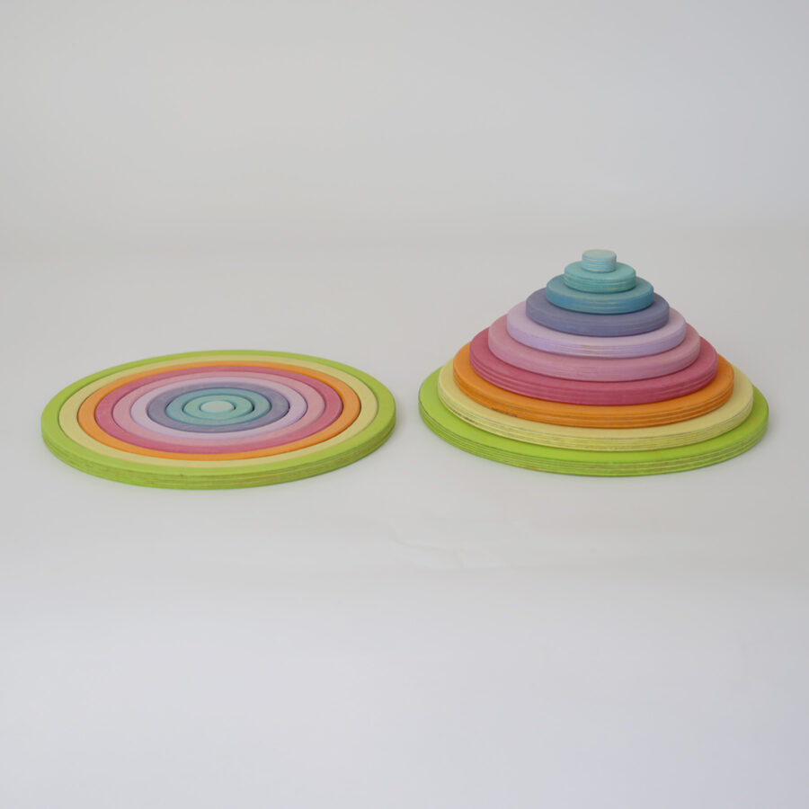 10687 Konzentrische Kreise Und Ringe Pastell V1