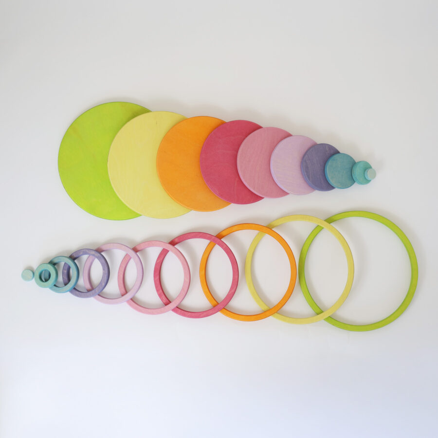 10687 Konzentrische Kreise Und Ringe Pastell V5