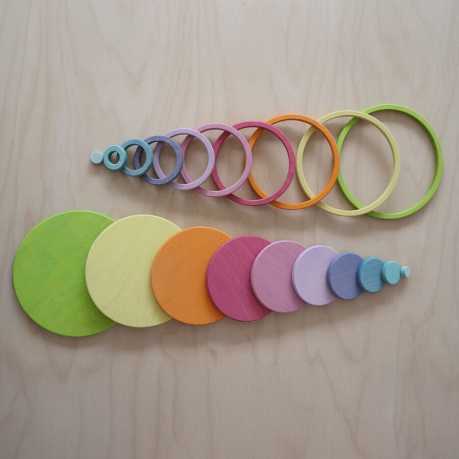 10687 Konzentrische Kreise Und Ringe Pastell V6