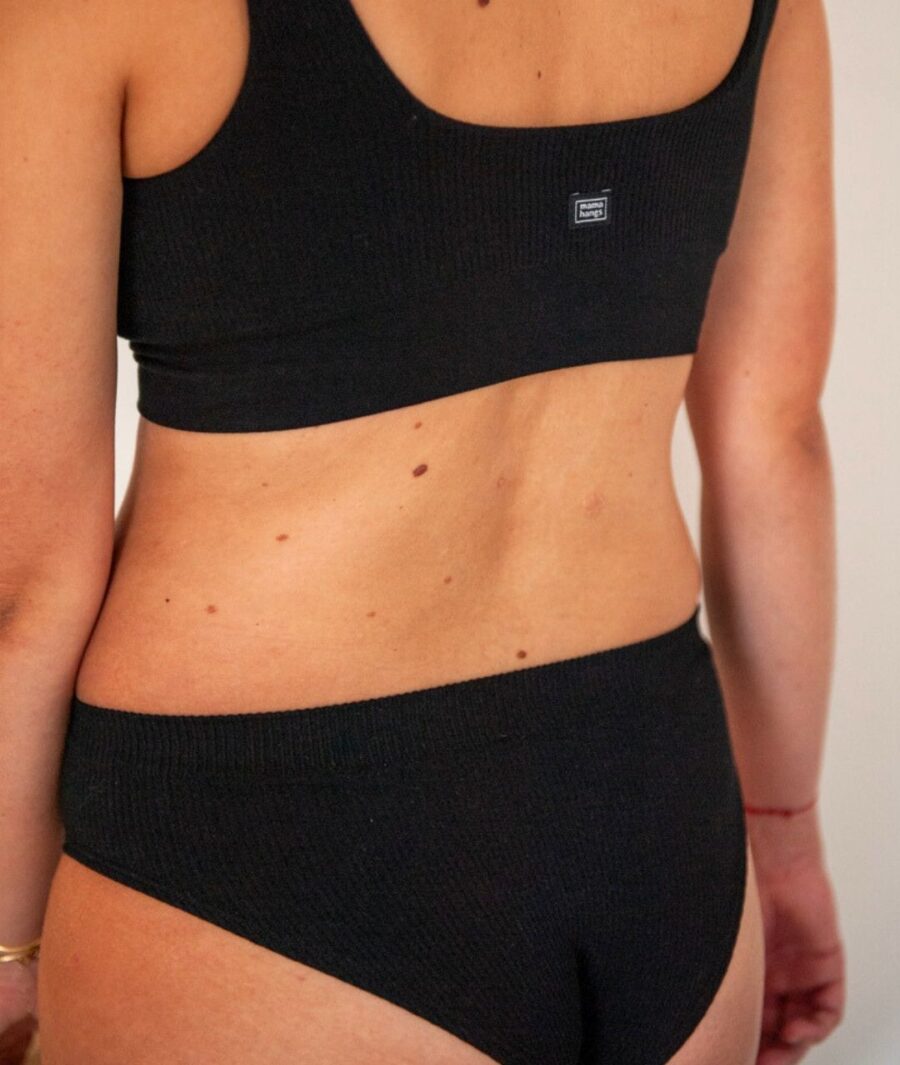 Mama Hangs Culotte Everyday Classique Fabrique Au Portugal Micromodal 1080 1280 Noir 78