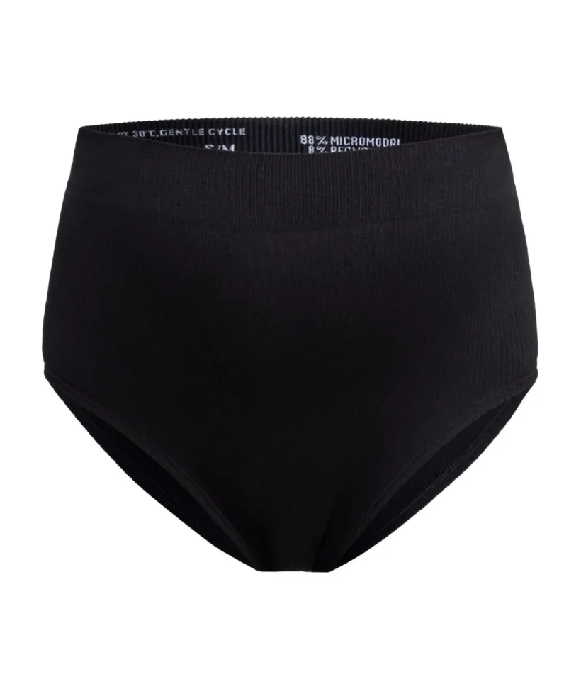 Mama Hangs Culotte Everyday Taille Haute Fabrique Au Portugal Micromodal 1080 1280 Noir 3