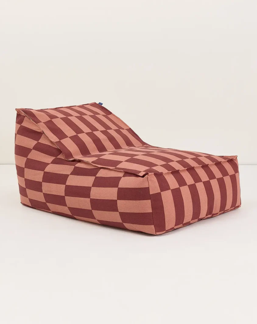 Vibes Long Beanbag Adult Maroon Tiles Nobodinoz 1 8435574940575