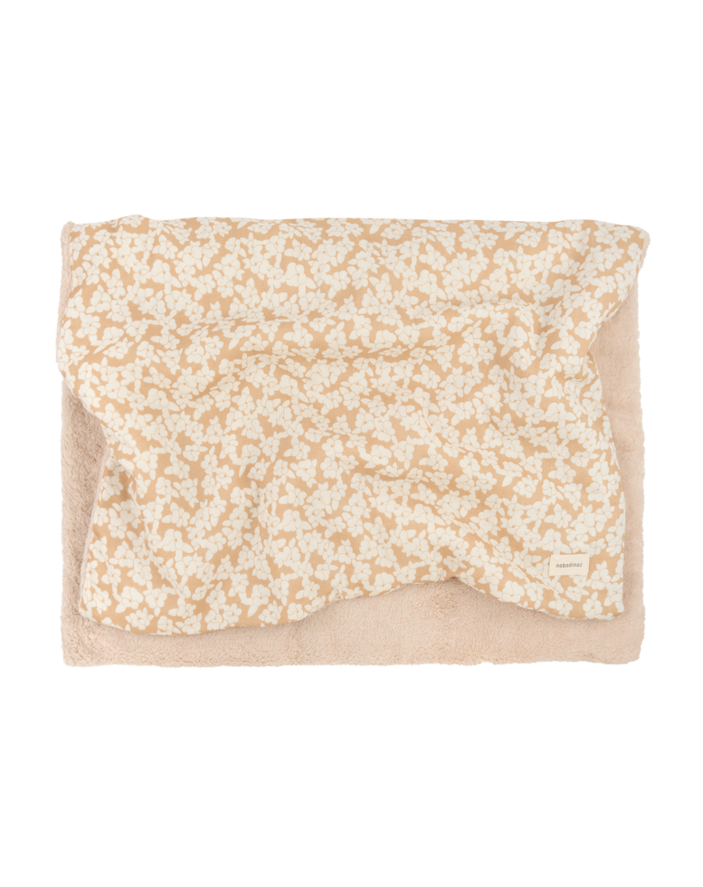 Wabi Sabi Muslin Baby Winter Blanket Golden Brown Sakura Nobodinoz 3 8435574940292