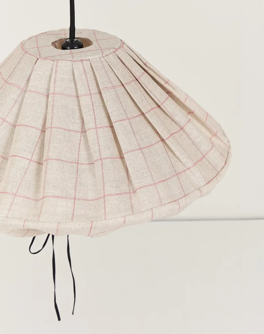 Yumi Lampshade Diameter 50cm Carmine Grid Nobodinoz 3 1 1 Yumi Lampshade Diameter 50cm Carmine Grid Nobodinoz 3 1 1