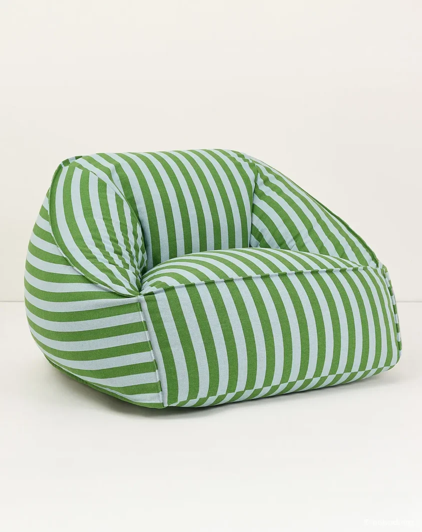 Ziggy Long Beanbag Adult Green Blue Stripes Nobodinoz 1 8435574940490 1