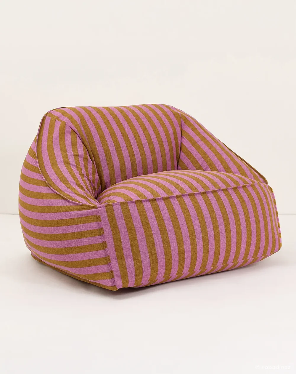 Ziggy Long Beanbag Adult Pink Curry Stripes Nobodinoz 1 8435574940506 1