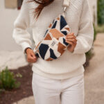 Mama Hangs Fannypack Bloom Bag Jacquard Earth 3504