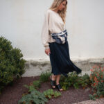 Mama Hangs Fannypack Bloom Bag Jacquard Indigo 3762