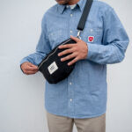 Mama Hangs Fannypack Bloom Bag Jacquard Palm Noir 2893