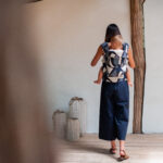 Mama Hangs Porte Bébé Carry&bloom Jacquard Indigo 1490