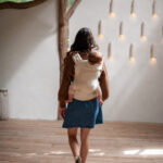 Mama Hangs Porte Bébé Carry&bloom Palm Ecru 0351