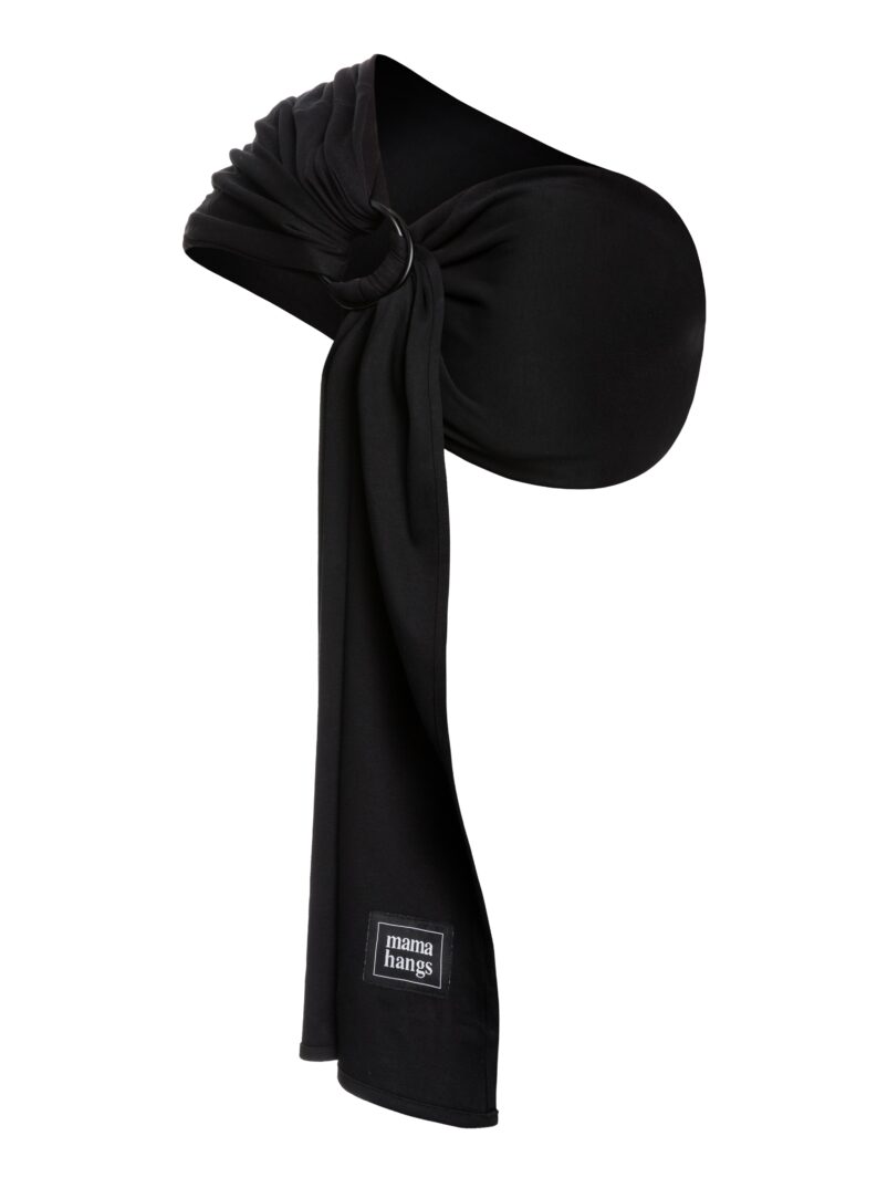 Mama Hangs Porte Bébé Sling Black Noir Ghost