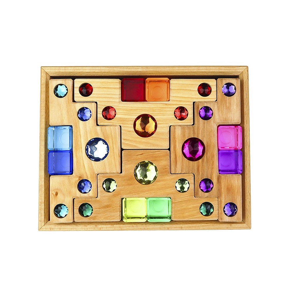 Bs 0298 Color Stair Blocks With Lucent Cubes Glinster Trapblokken Met Lichtdoorlatende Blokken Bauspiel Toverboom 1 1000x1000w