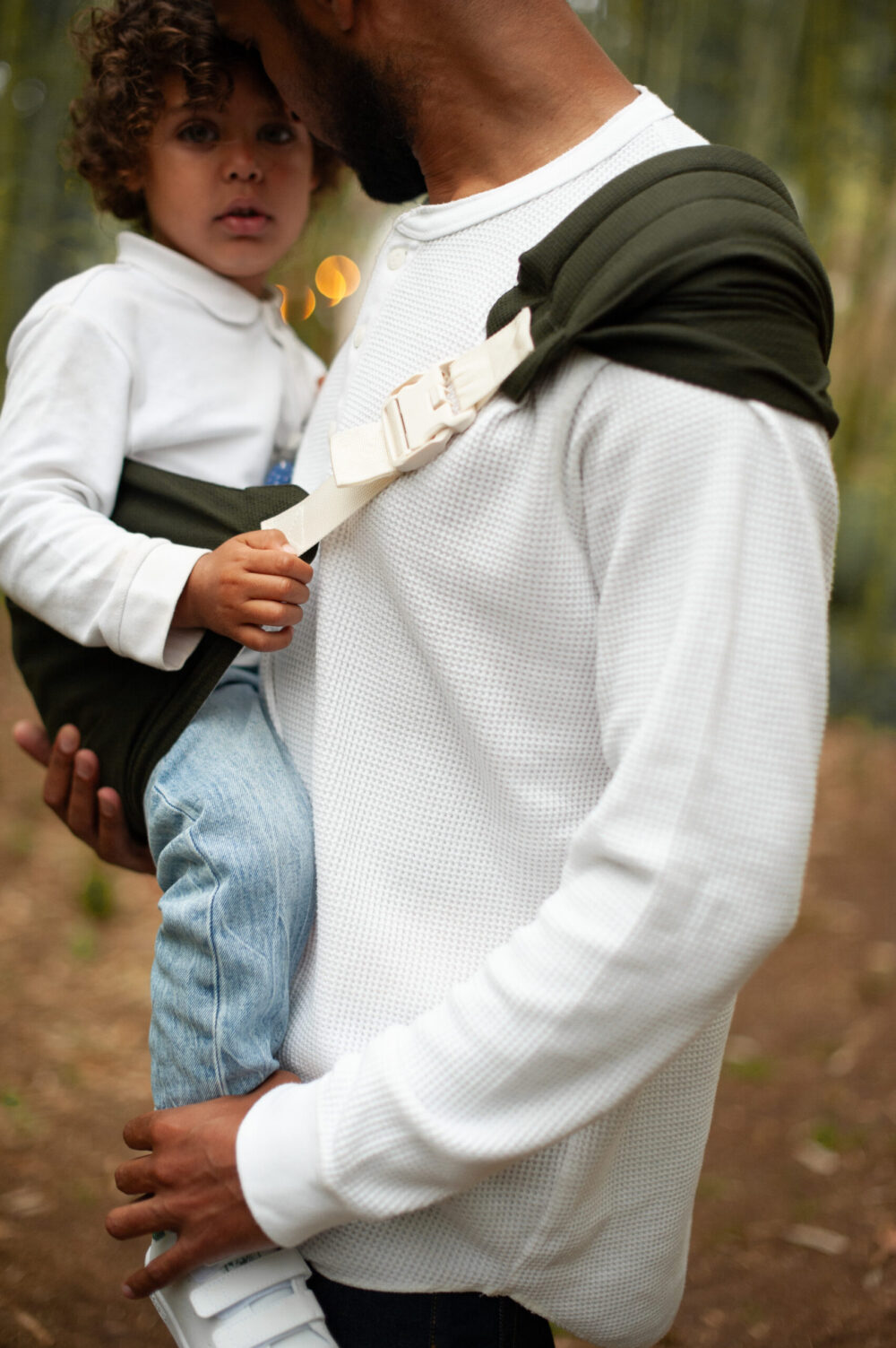 Mama Hangs Porte Bambin Carry & Walk Olive Ecru 1919