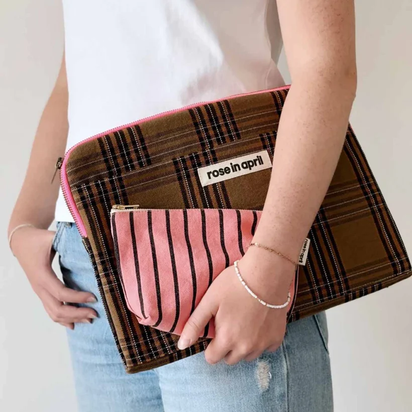 Octave Check Sofia Stripes Tennis Funky Pink 1