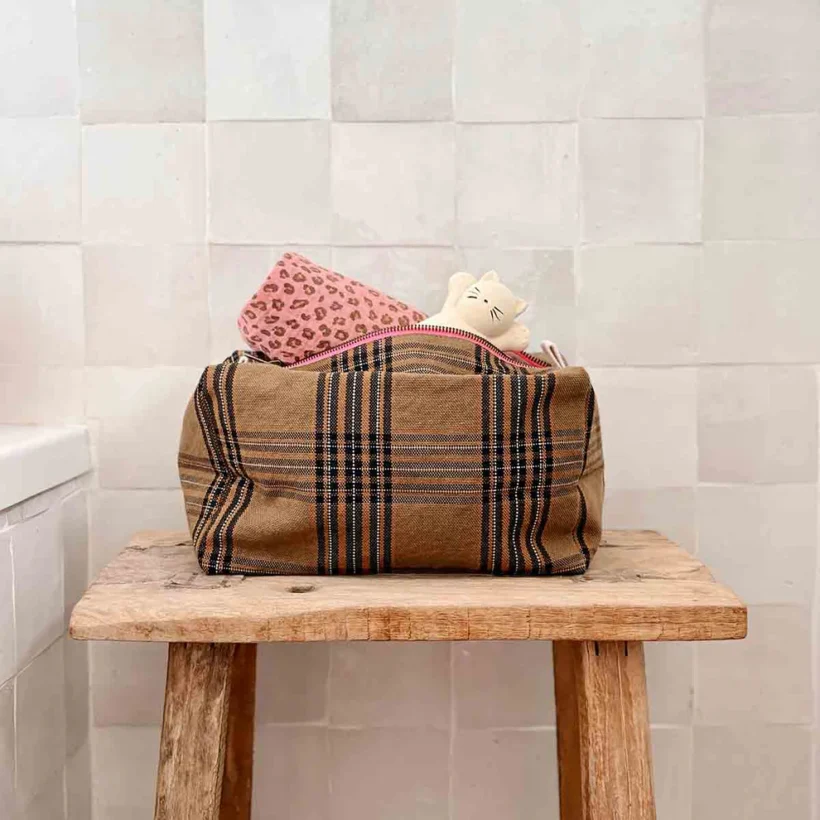 Vic Tartan Bianca Mini Leopard Geranium
