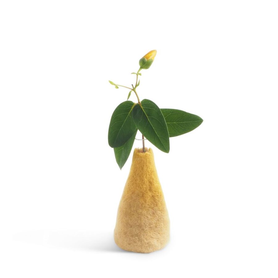 1834 Wool Vase, M, Ochre (1)