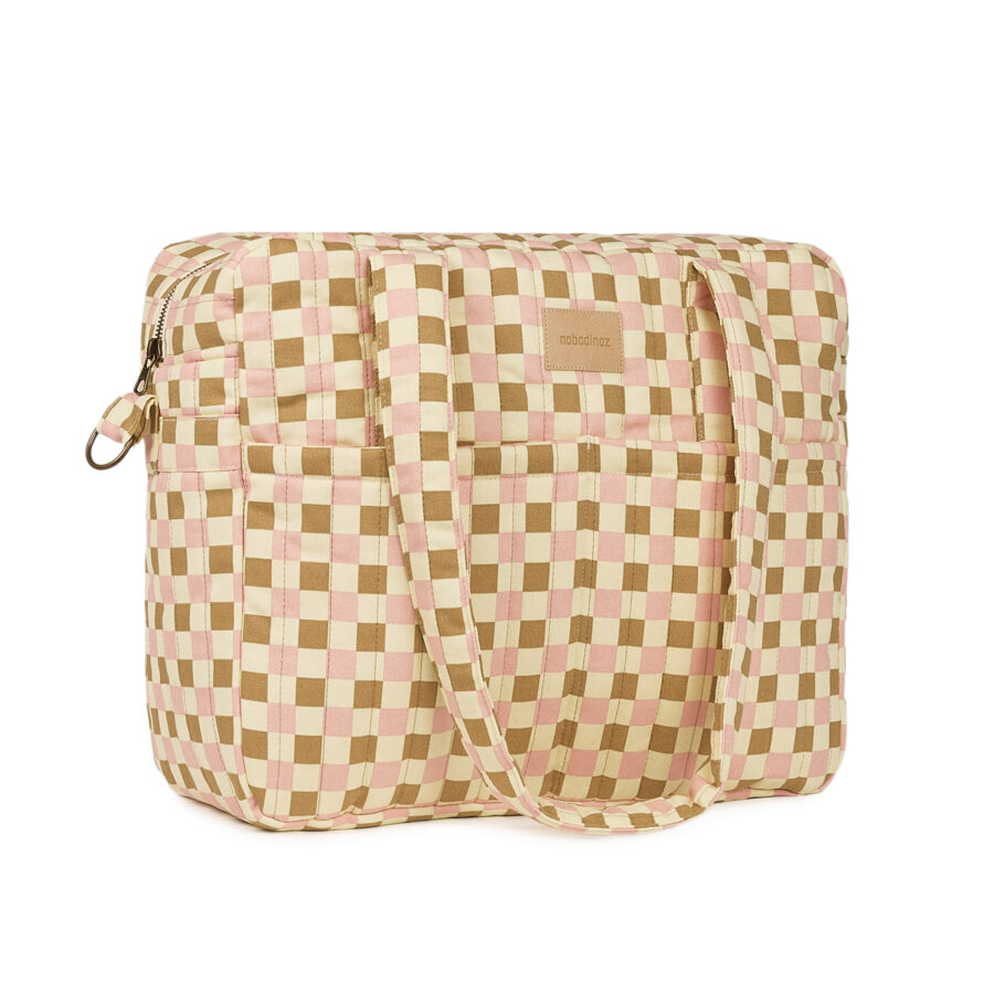 Hyde Park Waterproof Stroller Bag Yellow Pink Mosaic Nobodinoz 1 8435574941558 Hyde Park Waterproof Stroller Bag Yellow Pink Mosaic Nobodinoz 1 8435574941558