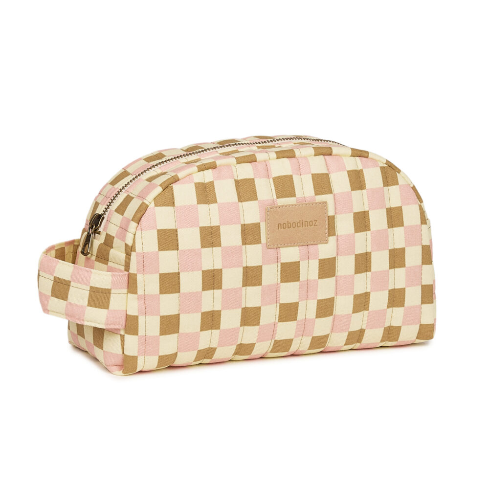 Hyde Park Waterproof Vanity Case Yellow Pink Mosaic Nobodinoz 1 8435574941619