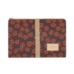 Nobodinoz Hyde Park Waterproof Changing Pad Maroon Poppies 64789755625848