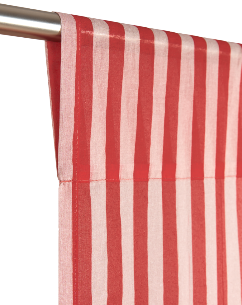 Vibes Curtain Red Stripes 2